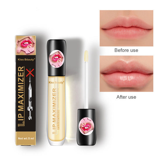 Kissbeauty Transparent Lip Oil Moisturizing Fade Lip Lines Elastic Moisturizing Big Mouth Lip Maximizer